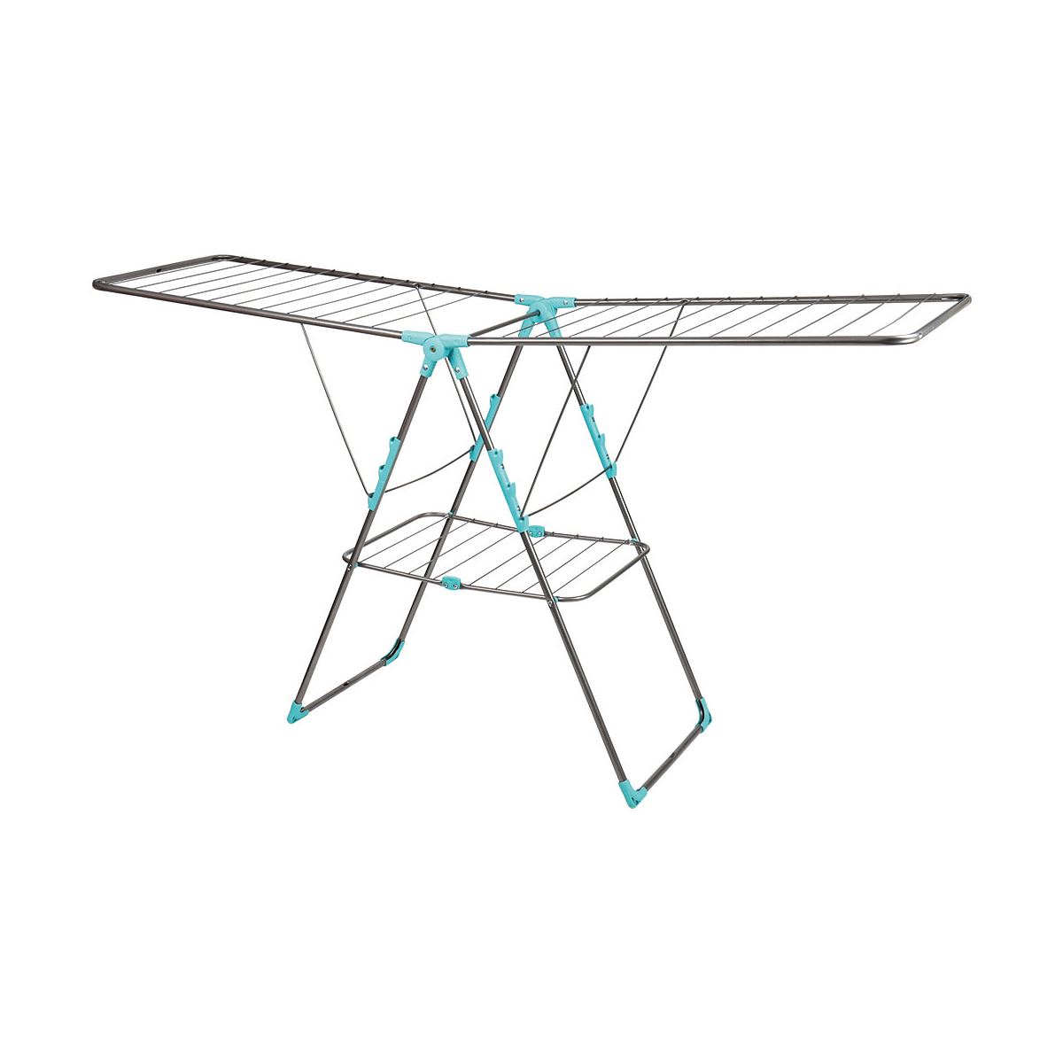 Сушилка для белья напольная складная (суш. полотно 21 м) серебро (1/2) сб8  "ника"