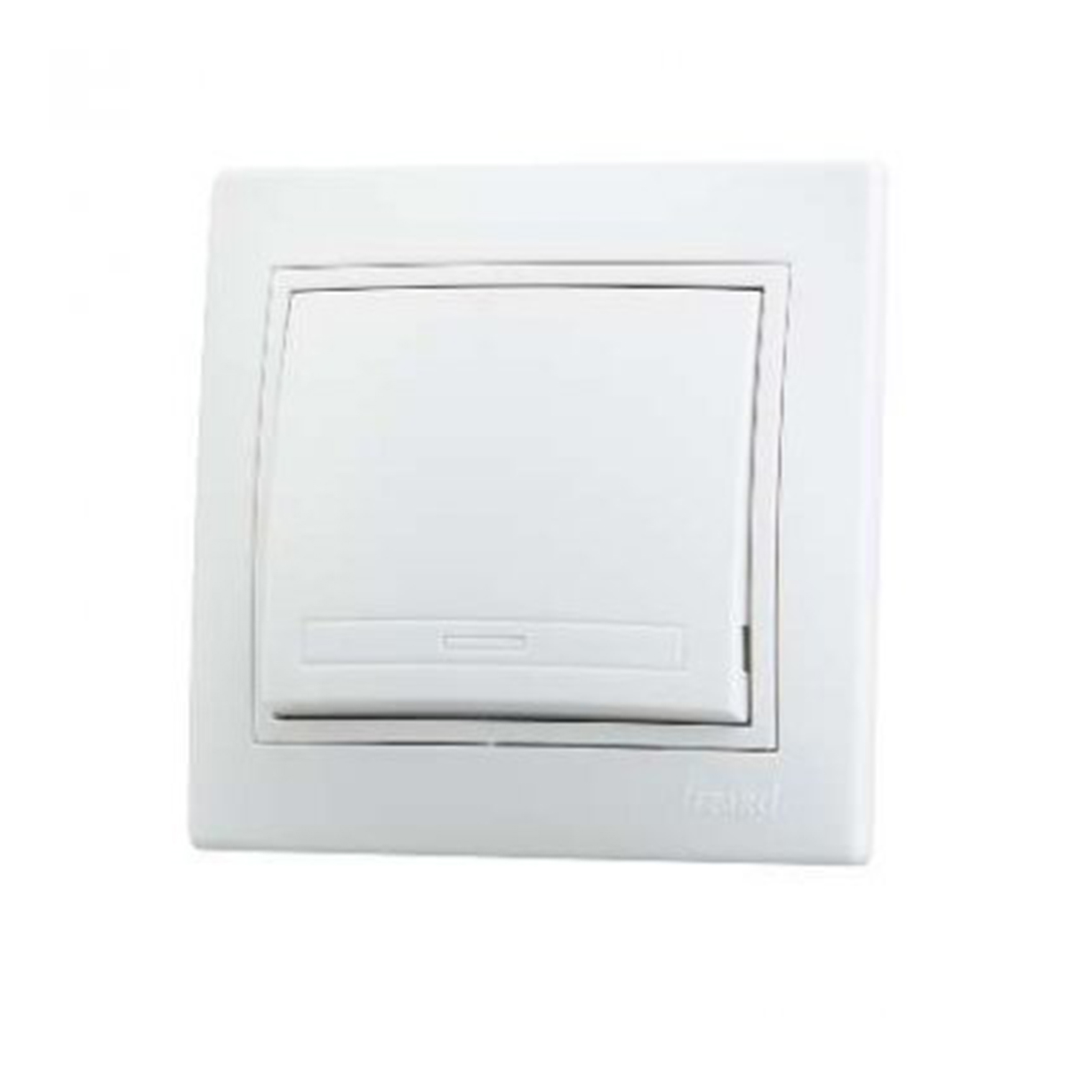 Выключатель "mira" 1 кл., белый (1/10/120) "lezard" 701-0202-100