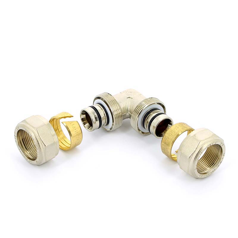 Обжимной равнопроходной угол 26 х 26 мм, 90° UNI-FITT