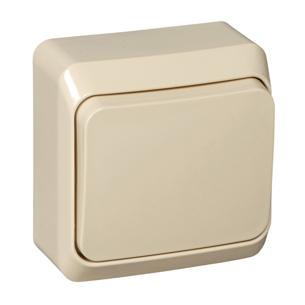 Переключатель открыт. уст. "этюд" 1 кл. 10а, кремовый (1/25/200) "schneider"