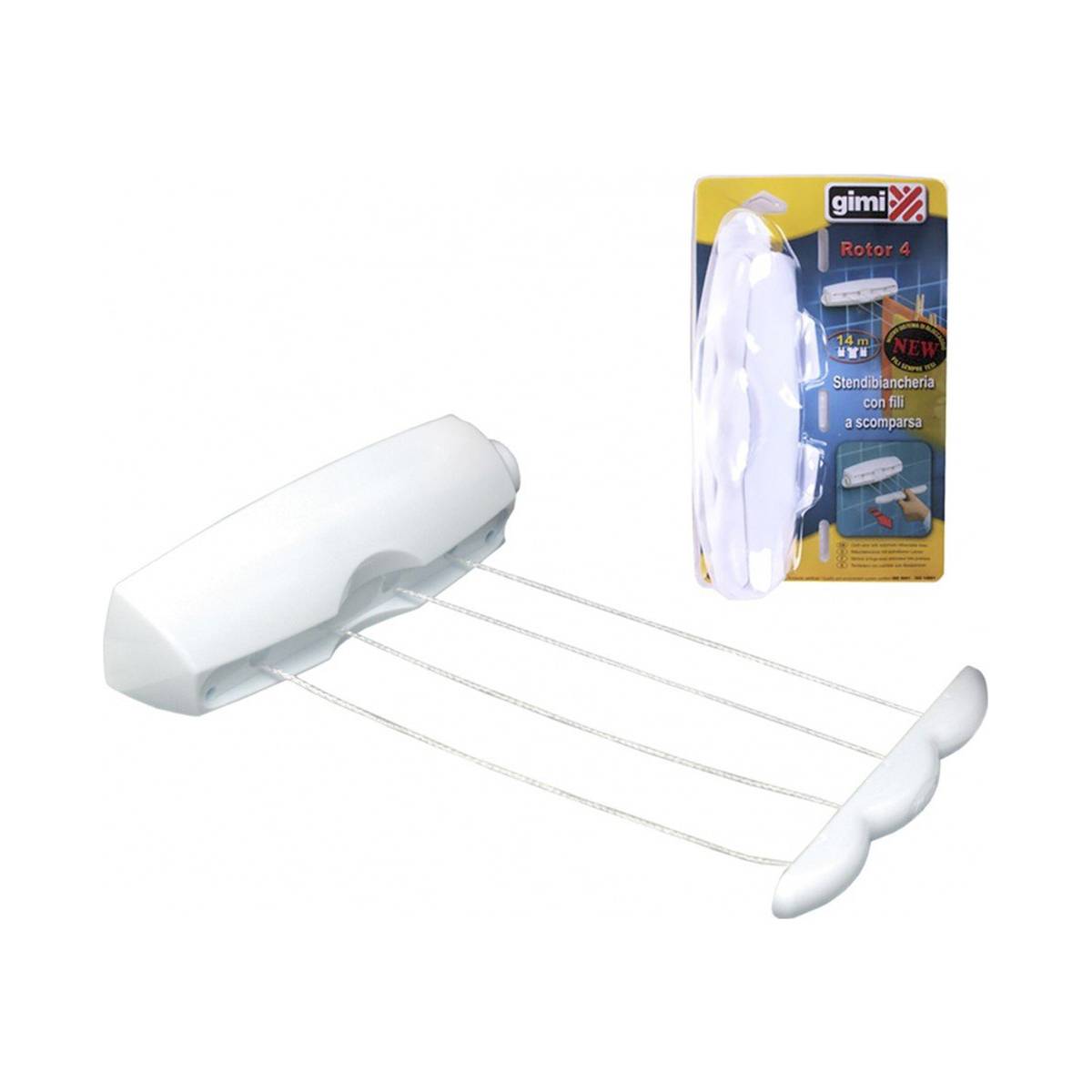 Сушилка для белья настенная "rotor 4" (суш. полотно 14 м) (1/12) "gimi"