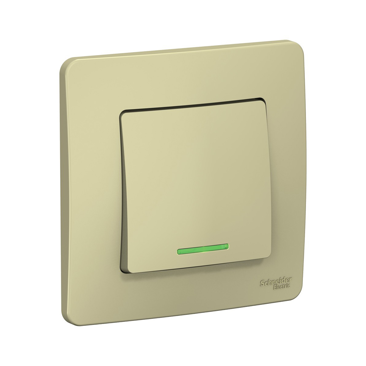 Переключатель "blanca" 1 кл. с индикатором 10а, бежевый (1/10/20) "schneider"