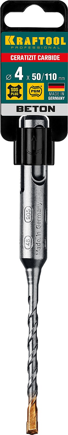 KRAFTOOL Cerazit Carbide, 4 х 110 мм, SDS-plus бур (29320-110-04)