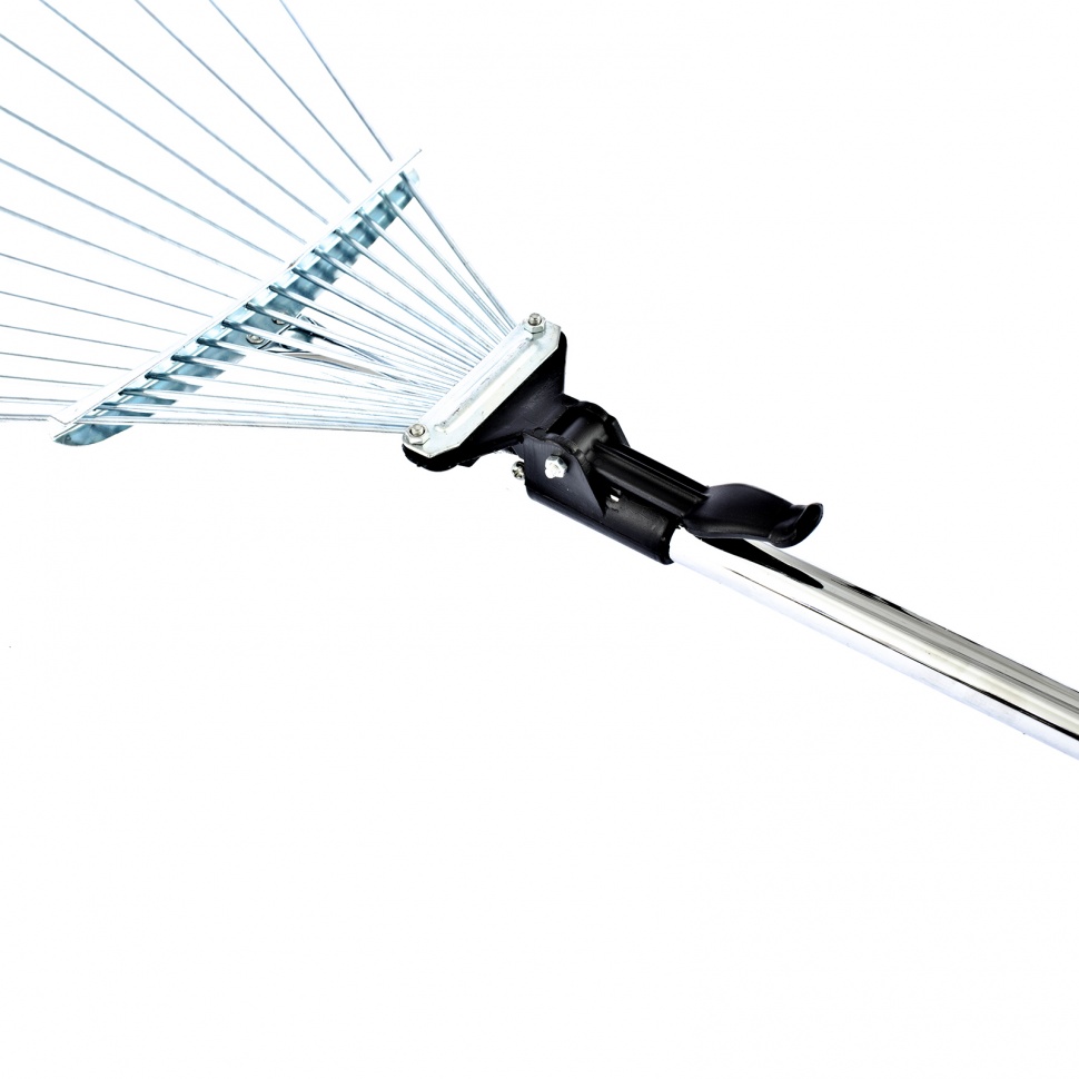 Грабли веерные стальные, 190 - 520 х 1200 - 1500 мм, 15 зубьев, раздвижные, стальной черенок, Palisad (6175655)