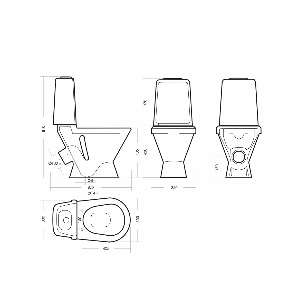 Унитаз напольный "самарский" эконом белый "sanita" wc.cc/samarsky/1-p/wht.g/s1