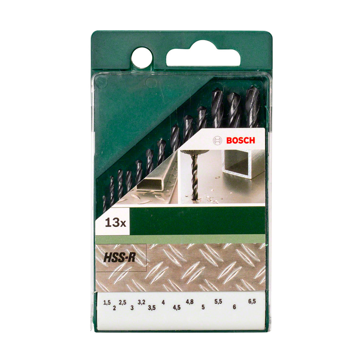 Сверла по металлу 1,5-6,5 мм (набор 13 шт.) (1) "bosch" 2609255031