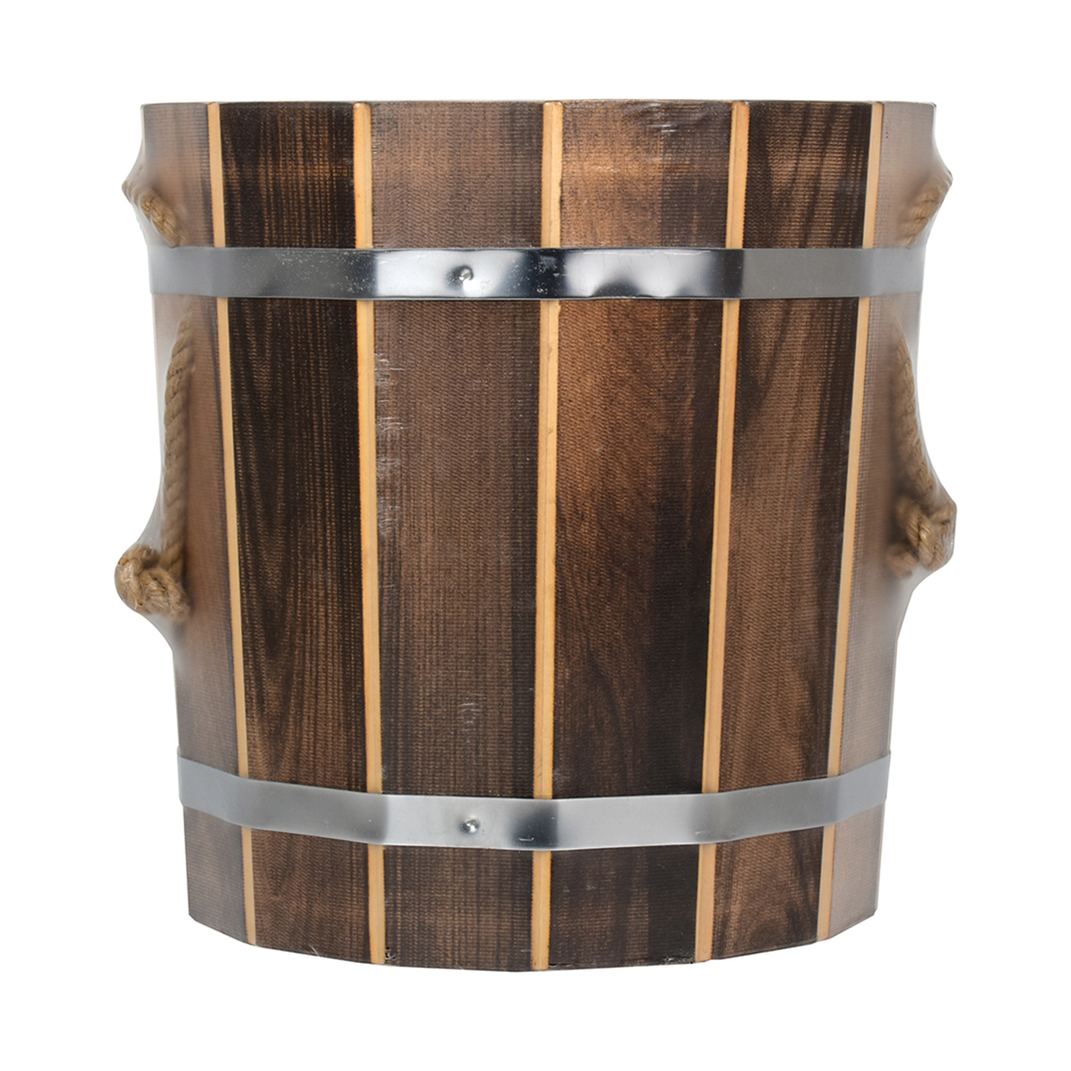 Запарник для бани и сауны 10 л с пластиковой вставкой, обожженная липа (1) "банные штучки" 33331