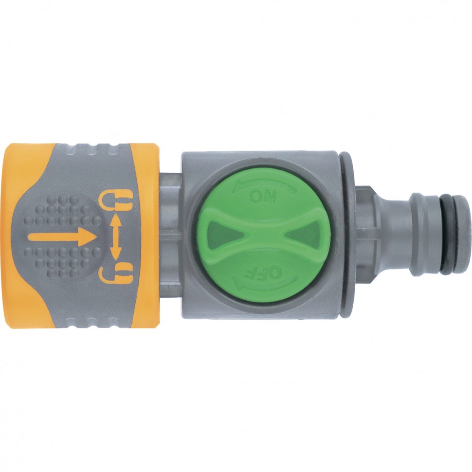 Соединитель штуцерный с переключателем Palisad Luxe (66248)