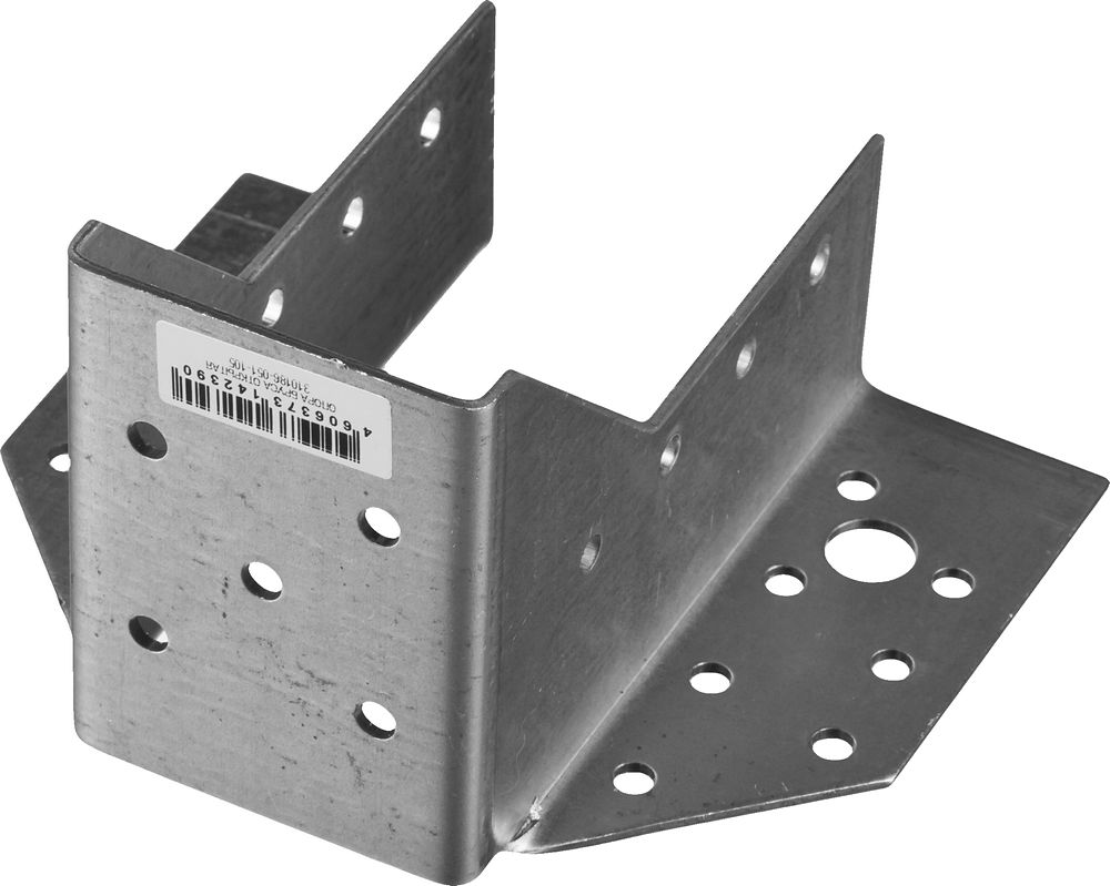 ЗУБР КБО-2.0, 51 x 105 x 2 мм, цинк, открытое крепление балки (310186-051-105)