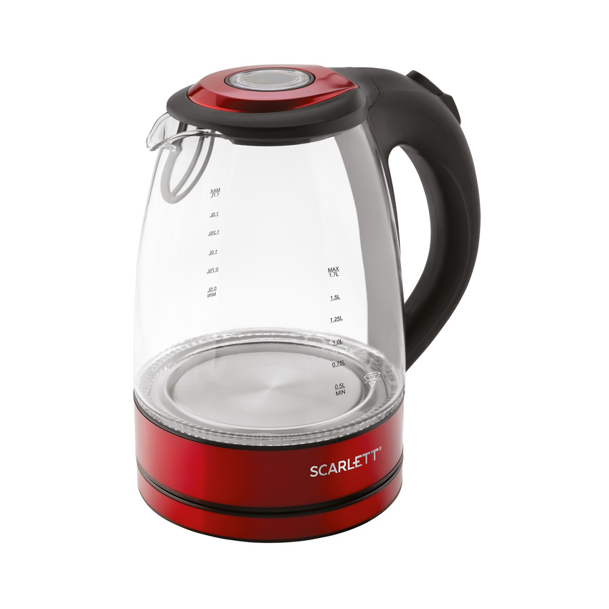 Чайник электр. sc-ek27g99 1,7 л стекло (1/6) "scarlett"
