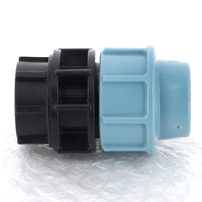 Муфта обжимная ВР 25 x 3/4" для водопроводных ПНД труб UNIDELTA