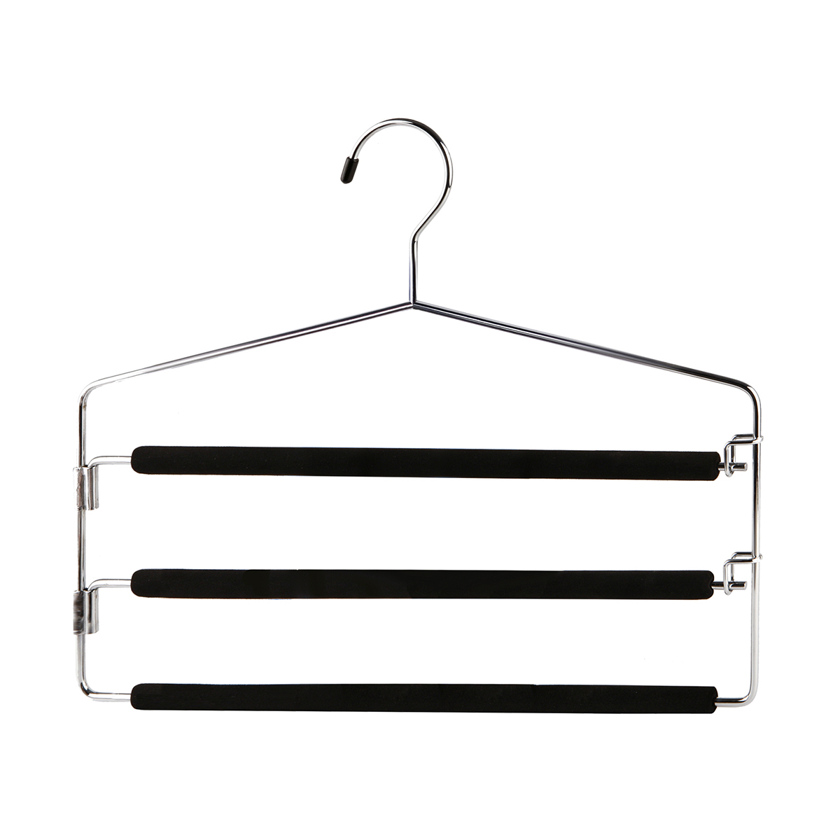 Вешалка для одежды с 3 разъемными мягкими нескольз. перекладинами (1/20) "valiant" 50325