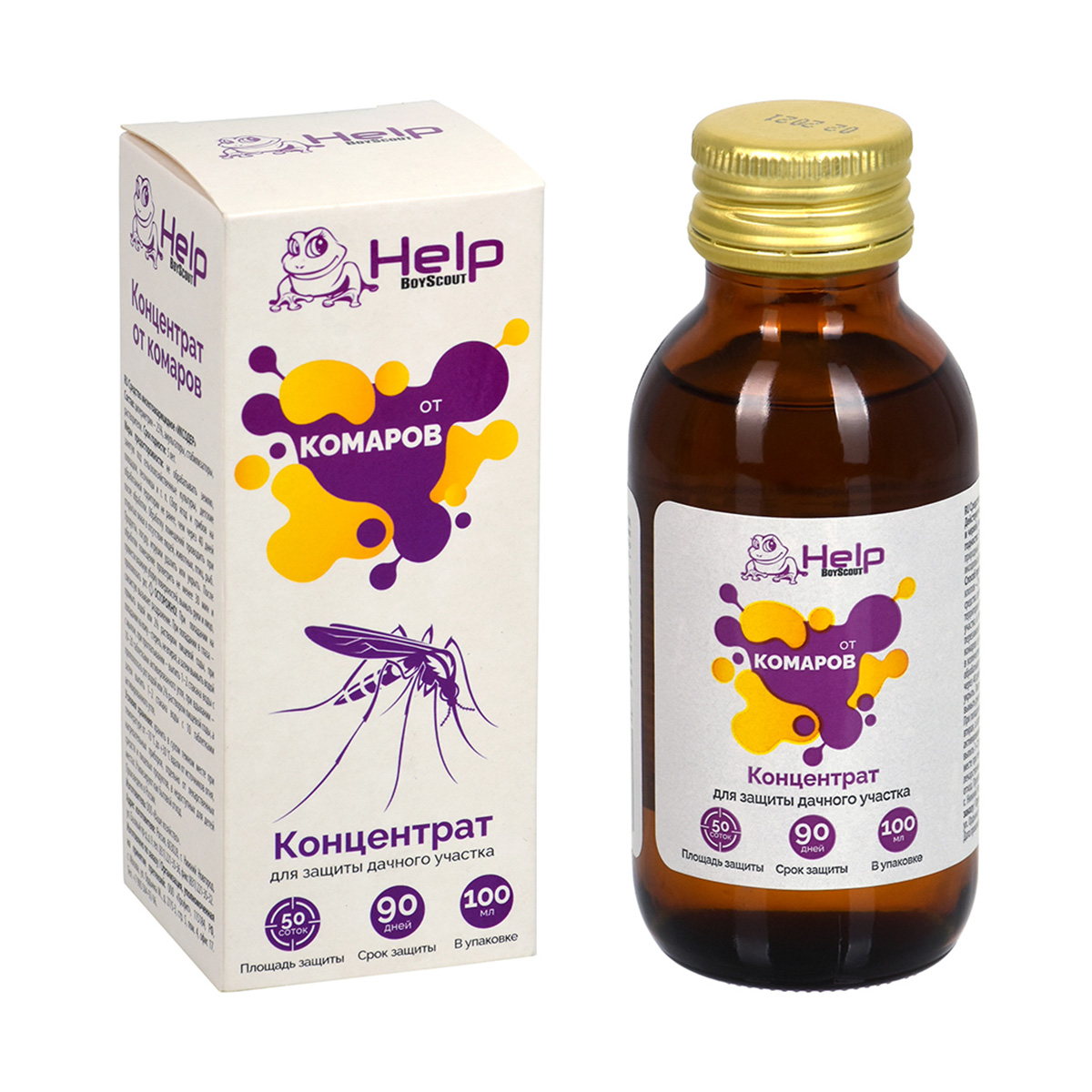 Средство от комаров (концентрат) 100 мл (1/24) "help" 80227
