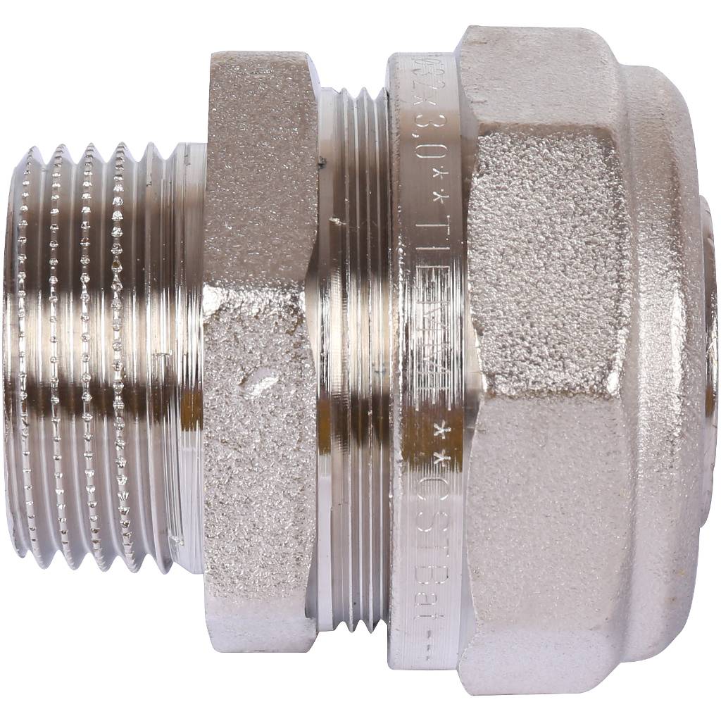 Обжимная муфта НР 32 х 1" TIEMME для металлопластиковых труб