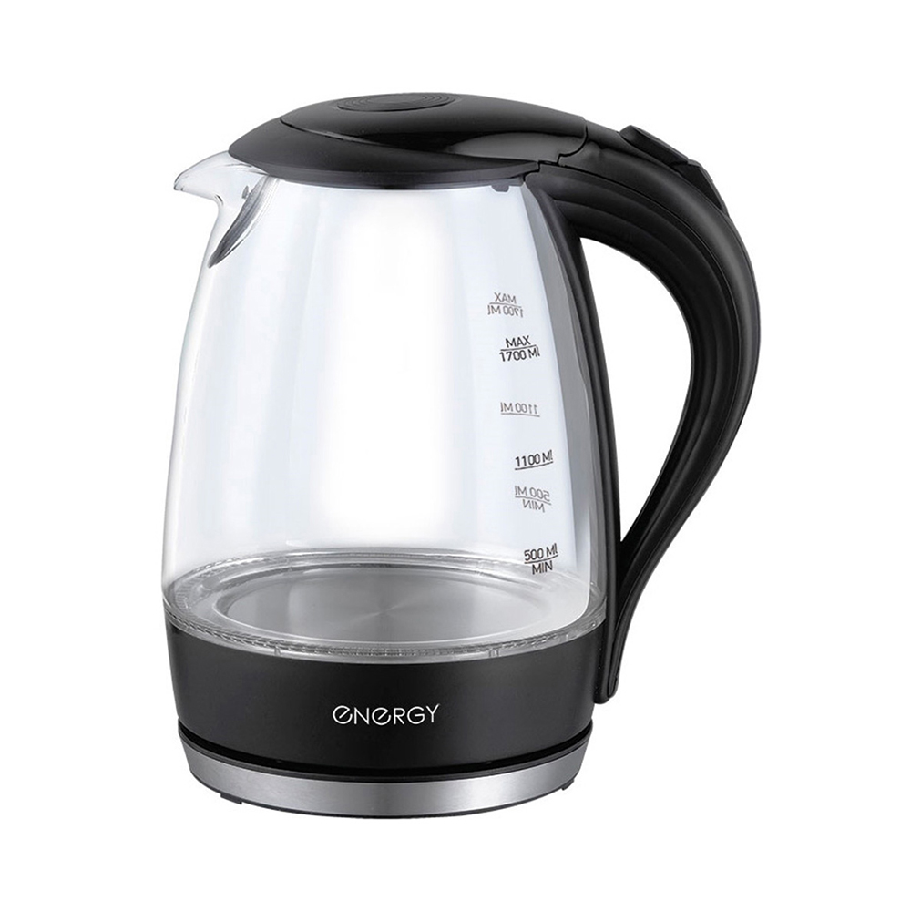 Чайник электр. "energy" e-262 1,7 л (1/6) стекло, пластик
