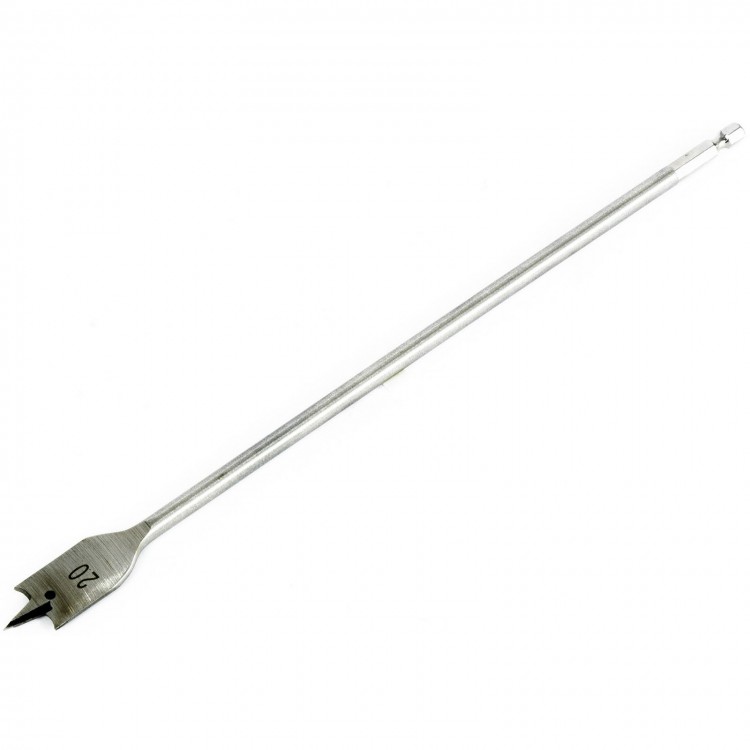 Сверло по дереву перовое удлиненное, 20 х 300 мм, шестигранный хвостовик Matrix (704020)