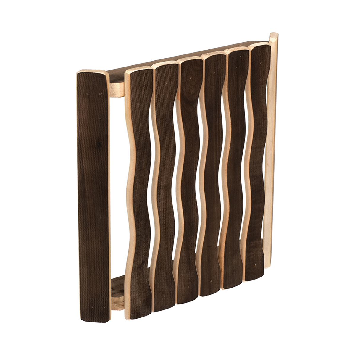 Абажур для светильника угловой "волна" 29*27,5*6 см, плоский, обожж. липа (1) "банные штучки" 33337