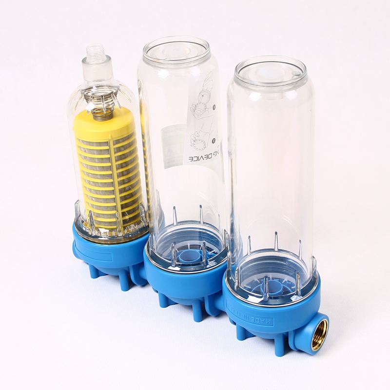 Колба для фильтра тройная HYDRA 3P 10" ATLAS FILTRI 1" с промывным фильтром