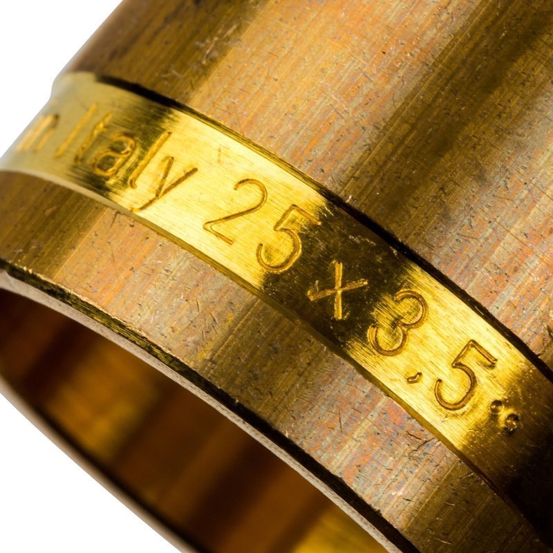 Монтажная гильза 25 мм аксиальная для труб PE-X STOUT