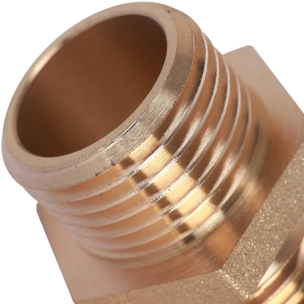 Муфта обжимная (ВР) 15 х 1/2" стальных гофрированных труб Neptun (Stahlmann)