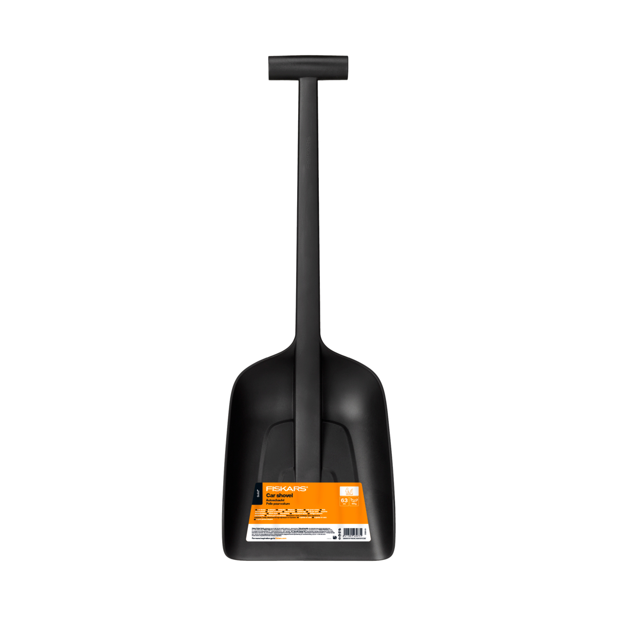 Лопата автомобильная для уборки снега Fiskars Solid, с пластиковым черенком, 220 x 260 мм