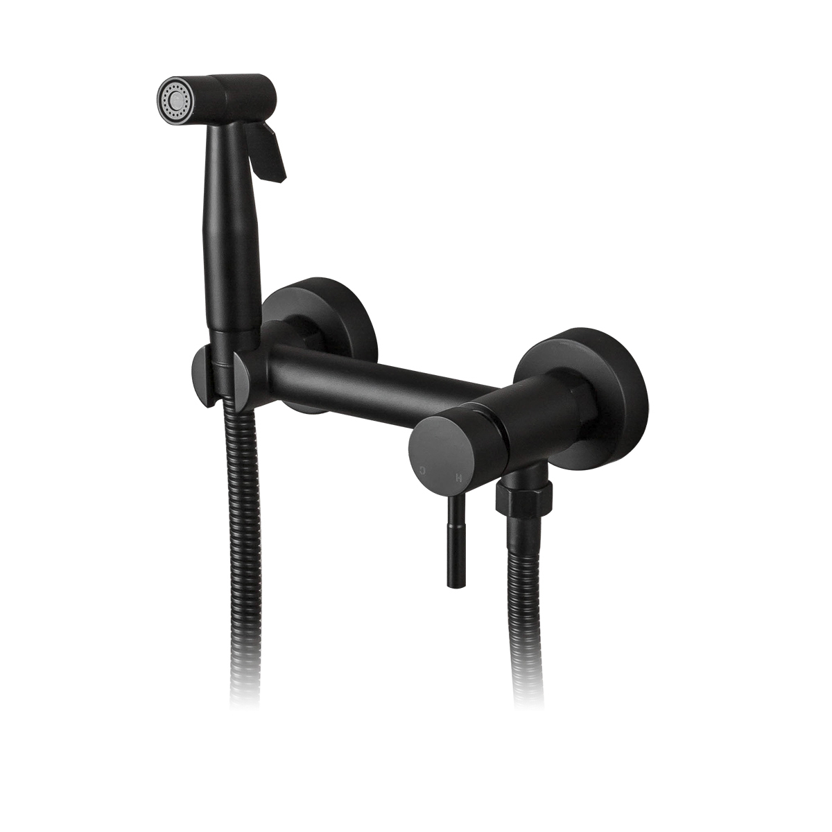 Смеситель с гигиеническим душем f7503-6, черный (1/10) "frap"