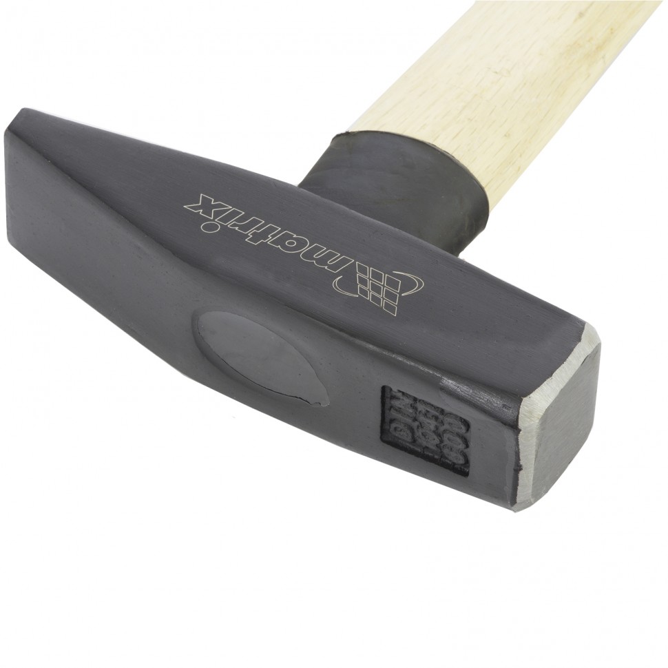 Молоток слесарный, 600 г, квадратный боек, деревянная рукоятка Matrix (10233)