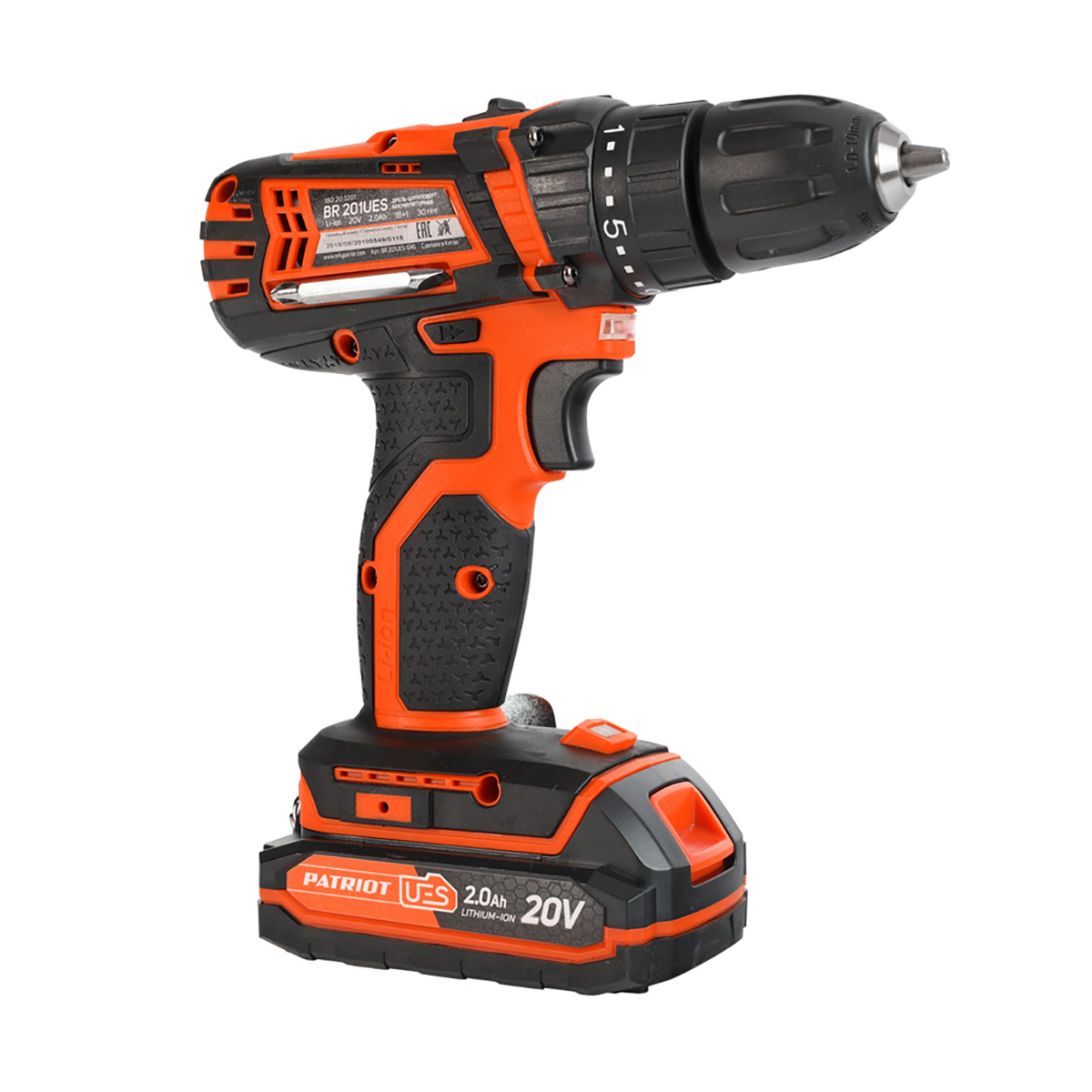 Дрель-шуруповерт аккум. br 201ues (1/10) "patriot" 180201201