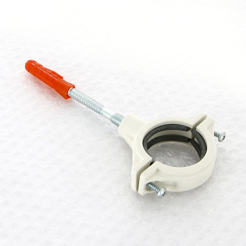 Хомут шумопогл. канализационный d=110 мм со шпилькой и дюбелем SINIKON Комфорт