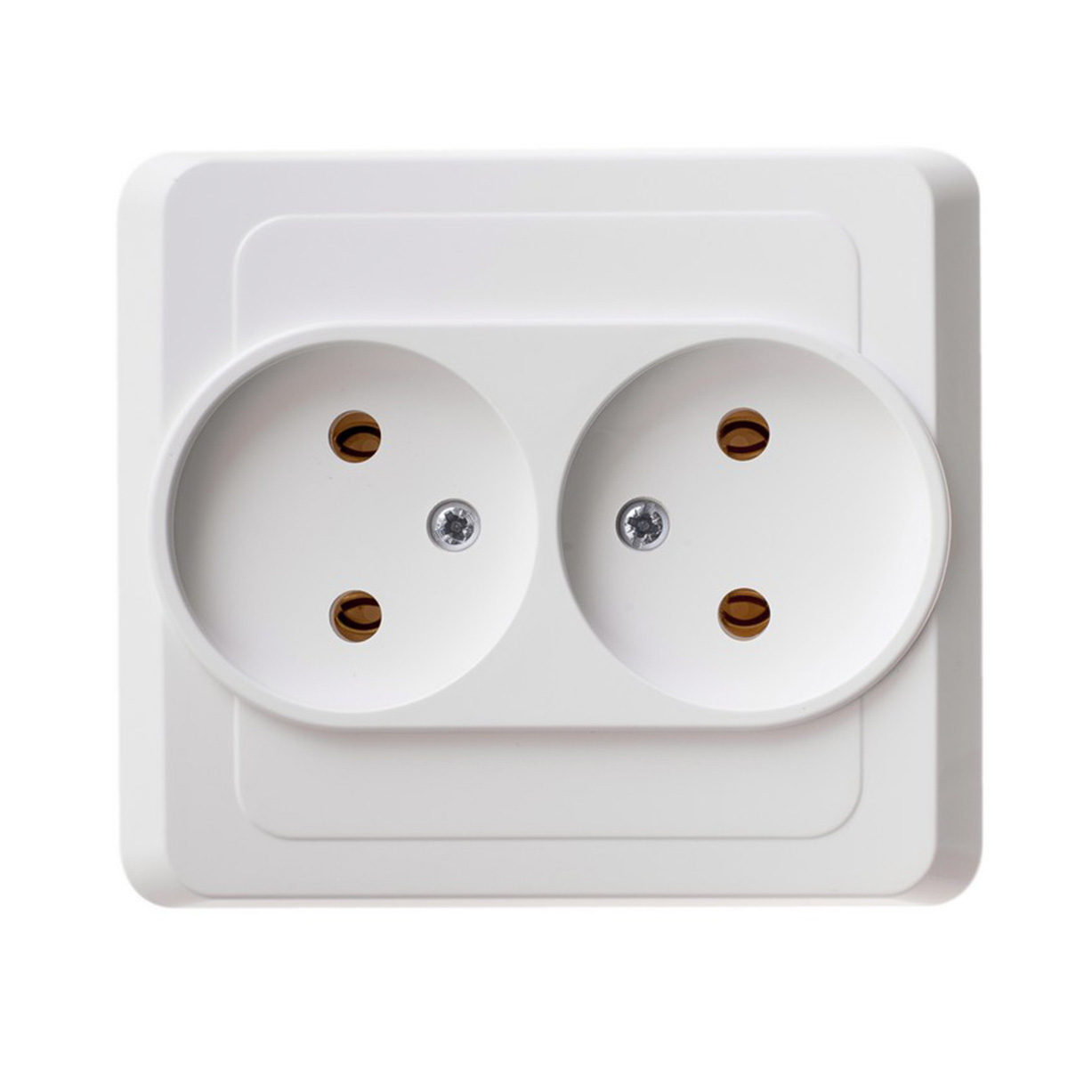 Розетка "этюд" 2-х местн. 16а, белый (1/20/120) "schneider"