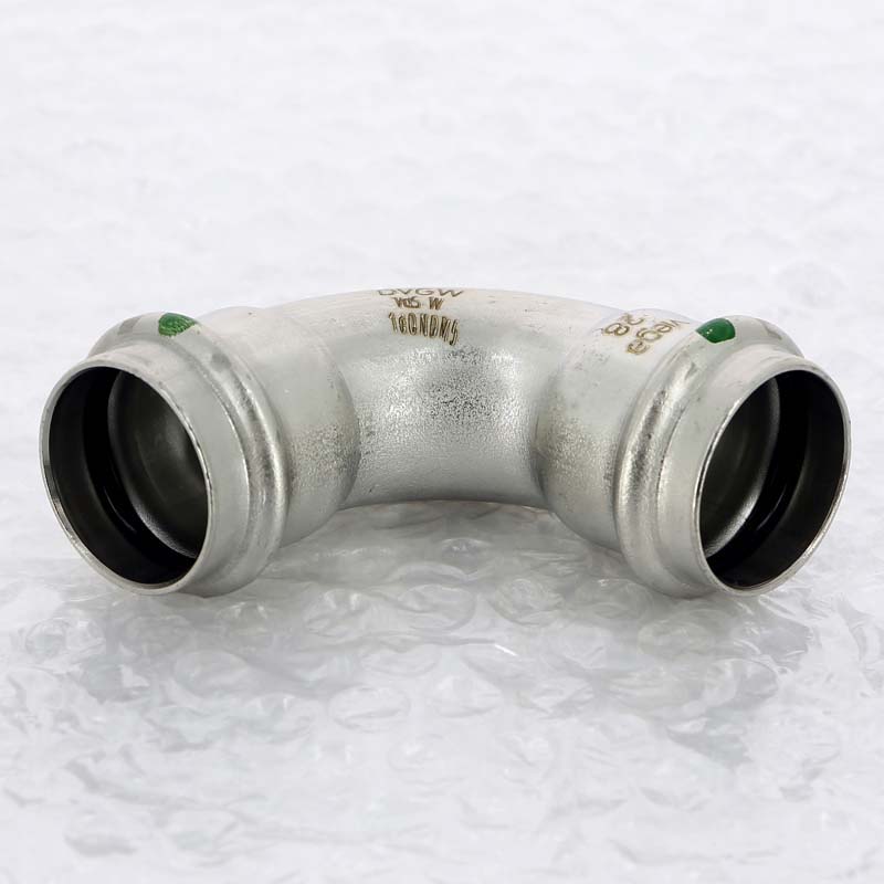 Угол пресс 28 нержавеющая сталь Sanpress Inox VIEGA