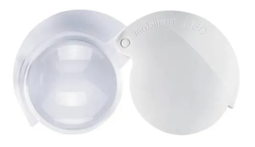 Лупа складная асферическая Eschenbach Mobilent LED 10x, 35 мм, с подсветкой