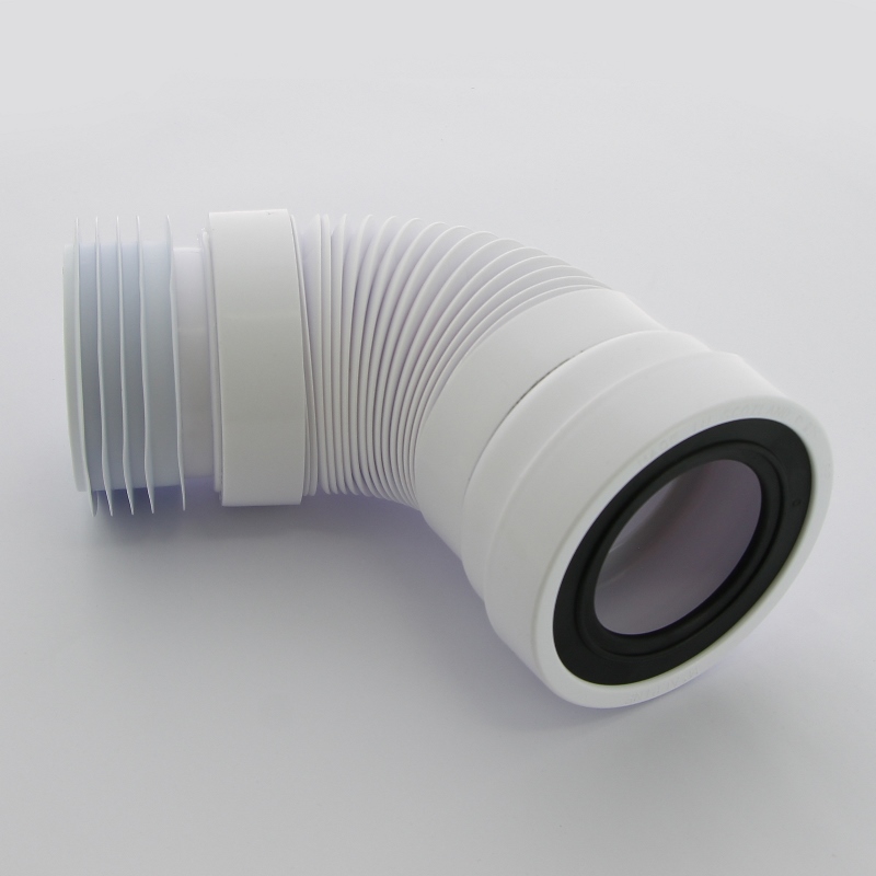 Труба McALPINE фановая L=230-440 мм гофр. с манжетой, вход 97-107 мм, выход внутрь 110 мм трубы