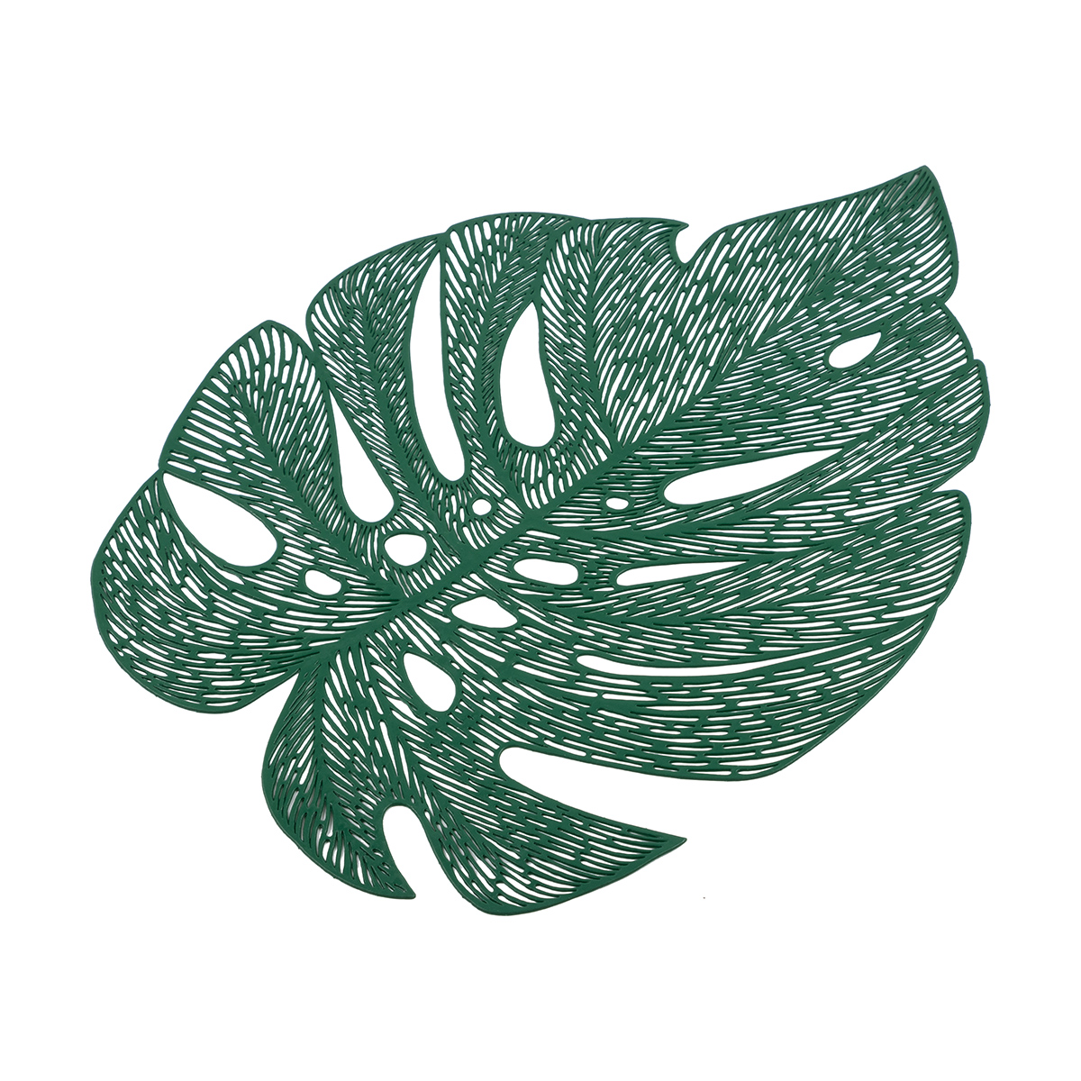 Салфетка сервировочная 33*45 см ажурная "лист", пвх (1/10/120) "рыжий кот" pvr-08