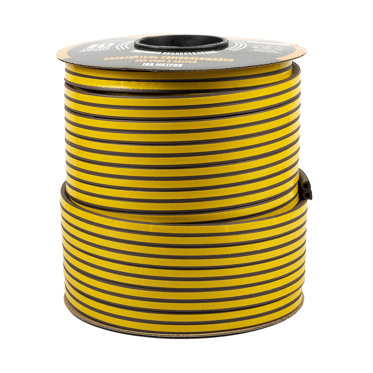 Уплотнитель d 9 х 8 мм коричневый бухта 100 м (1/8) "tech-top"