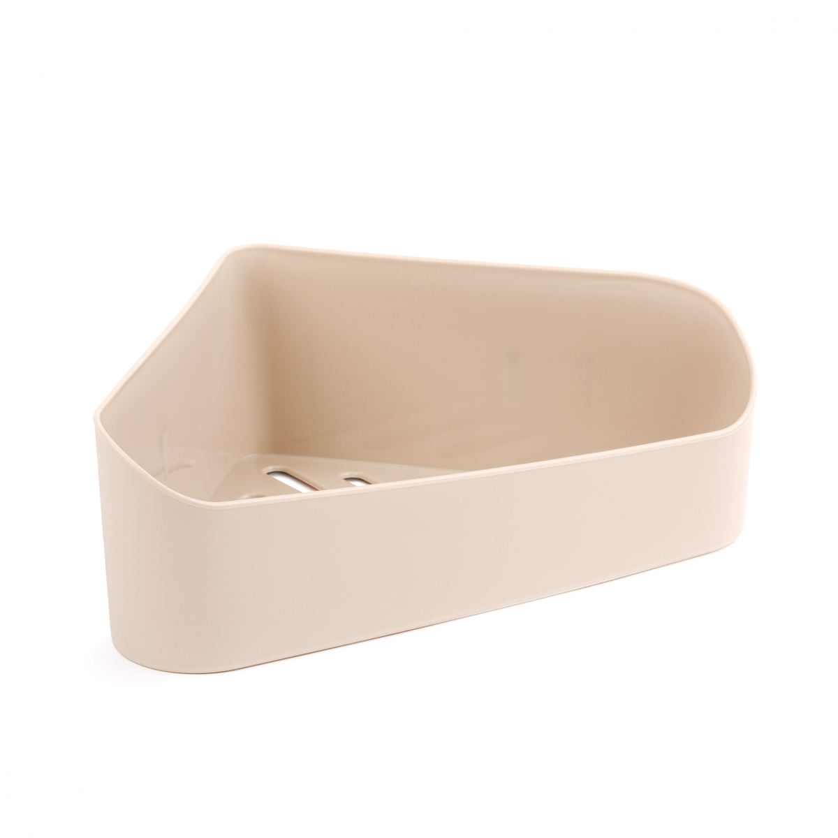 Полка для ванной угловая на скотче (бежевая) (1/16) "альтернатива" м8435