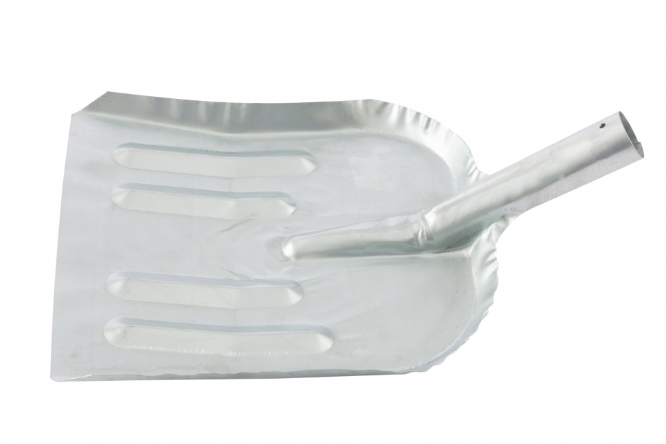 Лопата для уборки снега стальная оцинкованная, 320 х 340 мм, без черенка, (615365)