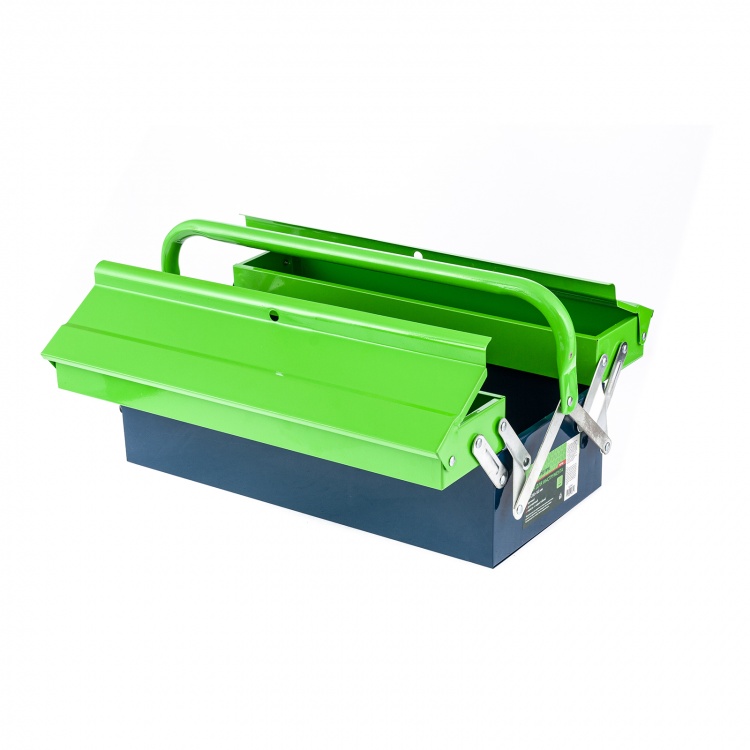 Ящик для инструмента, 430 х 200 х 160 мм, три секции, металлический Сибртех (90750)