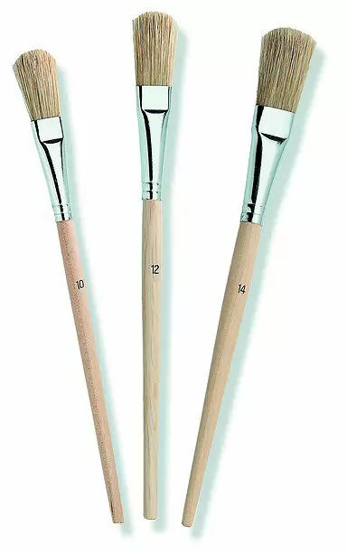 COLOR EXPERT 82610227 набор мини кистей, натуральная щетина, деревянная ручка 10/12/14мм (3шт/уп)