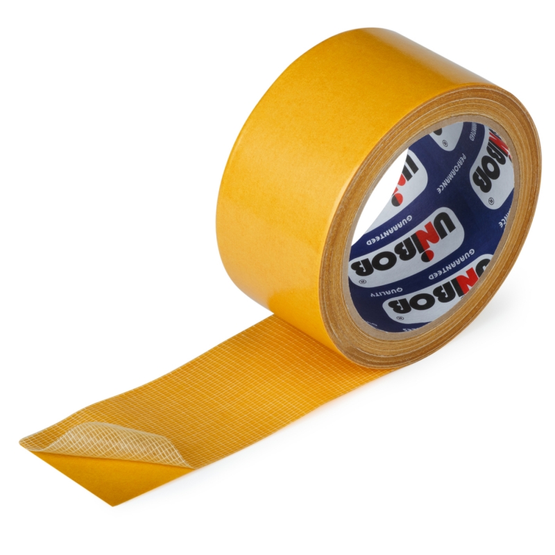 Скотч двусторонний тканевый профи для подогреваемых полов 50 мм х 10 м (30) "unibob"