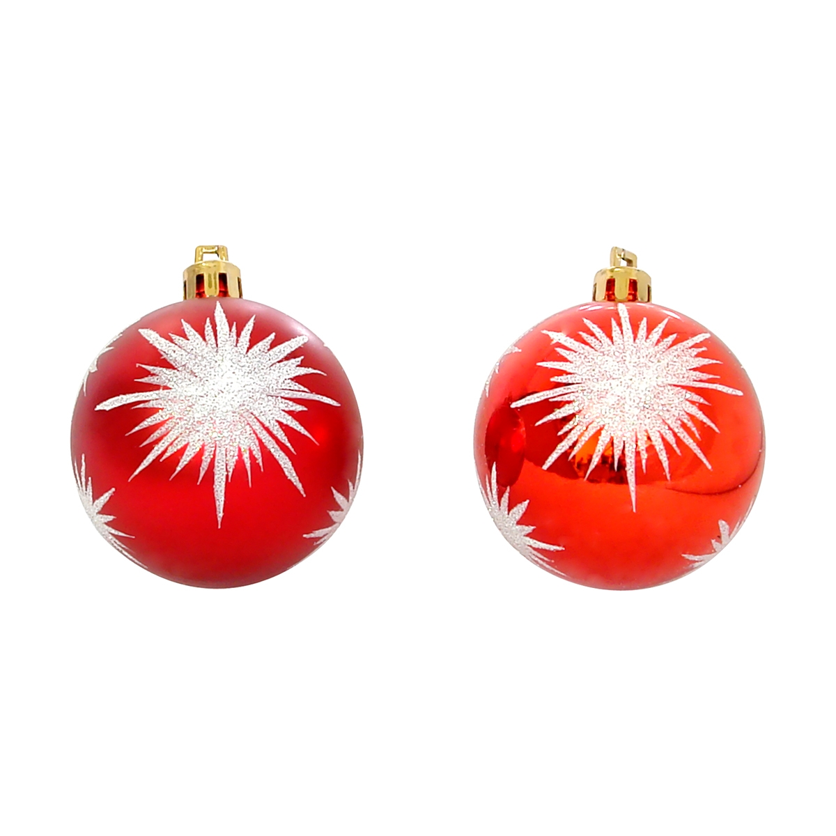 Шары новогодние pbd6-6-054-r набор 6 шт. d - 6 см, красный (1/36) "волшебная страна"