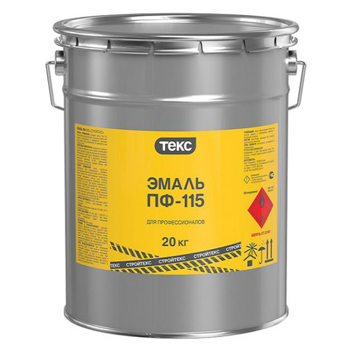 Эмаль "стройтекс" пф-115  синяя  20 кг (1) текс