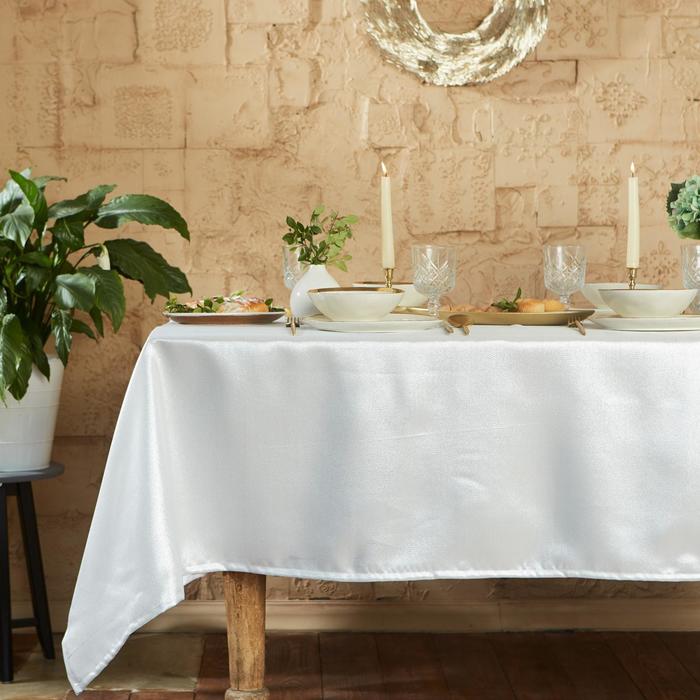 Скатерть "этель" северное сияние 142*220 см (серебро) (1/20) 7097308