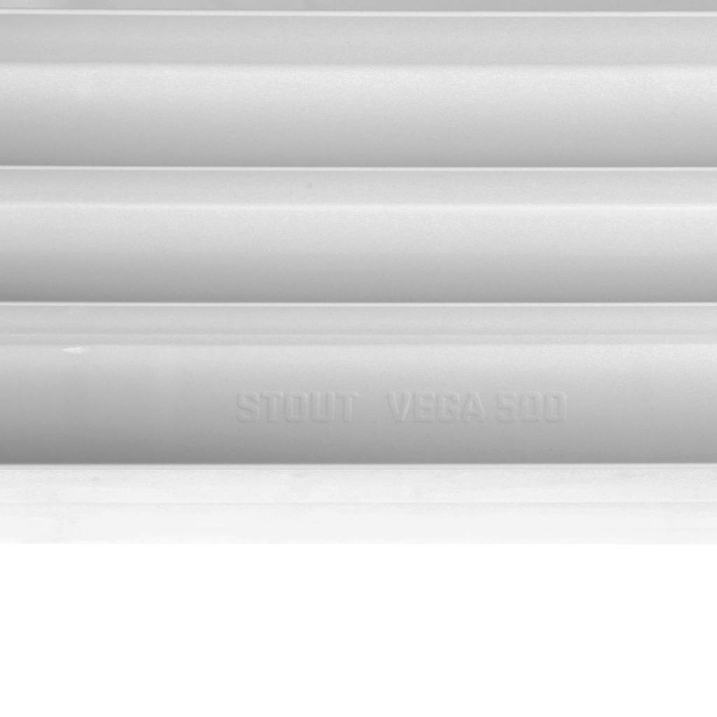 Радиатор STOUT STYLE 350 мм 12 секций, биметал. (боковое подключение) на 14,5 кв.м.