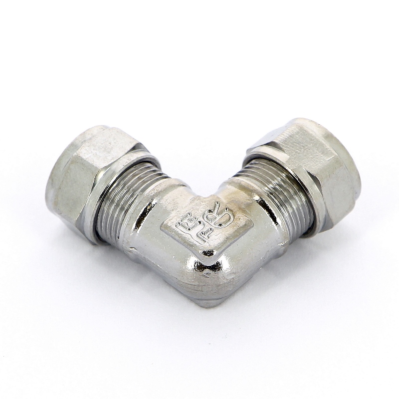 Угол 10 x 10 обжим хром TIEMME