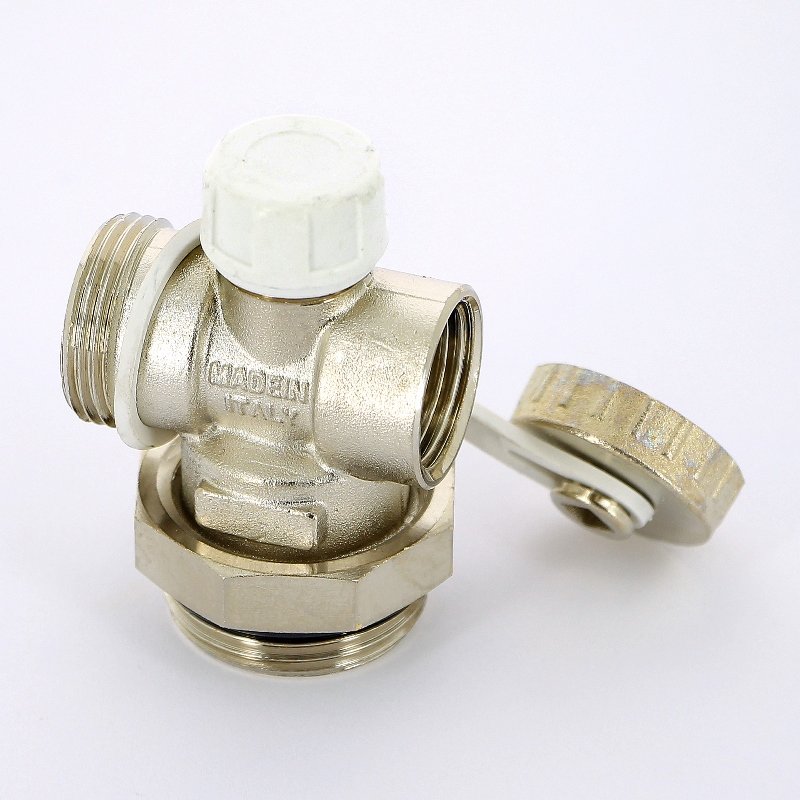 Концевик (тройник) для коллектора UNI-FITT 1"х1/2"