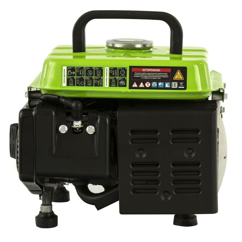 Генератор бензиновый БС-950, 0.8 кВт, 230 В, 2-х тактный, 4 л, ручной стартер Сибртех (94665)