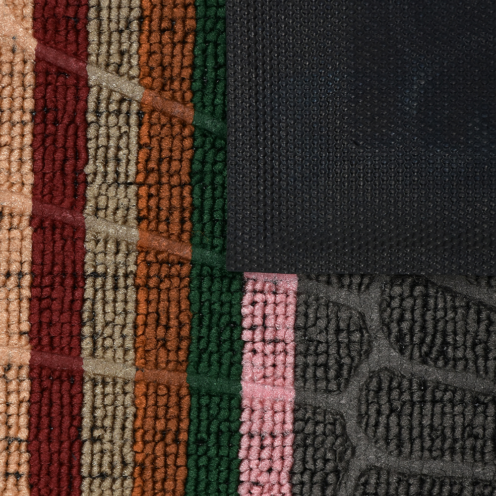 Коврик придверный "comfort" полукруглый 45*75 см (серый) (1/15) "vortex" 22387