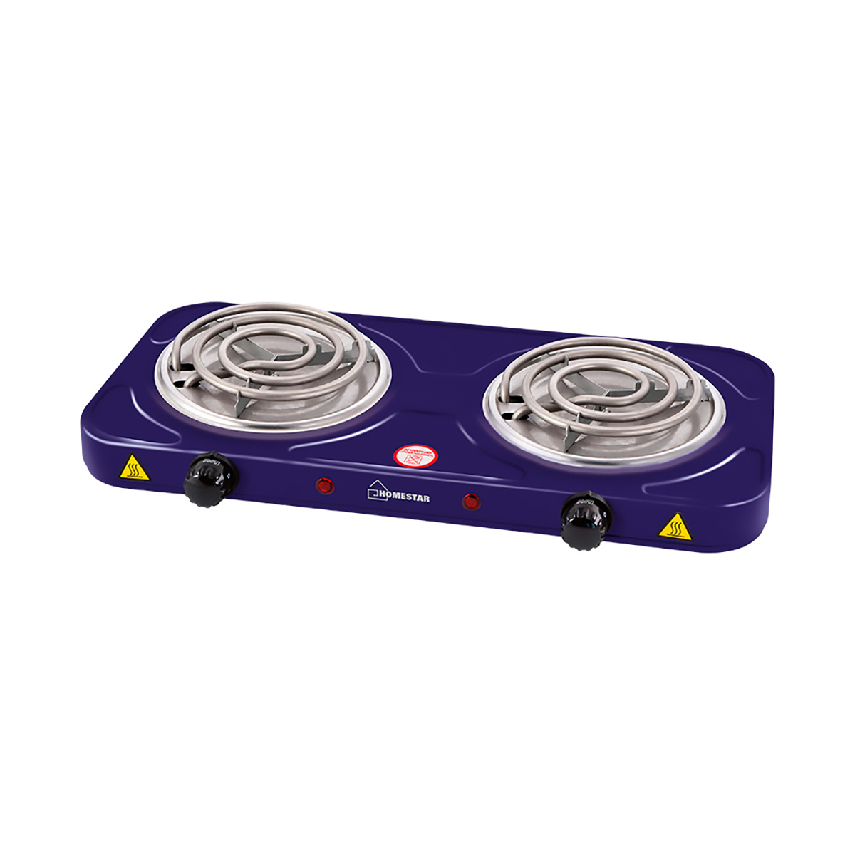 Плита электр. 2-конфор. (тэн) "homestar" hs-1105 (синий) (1/5)