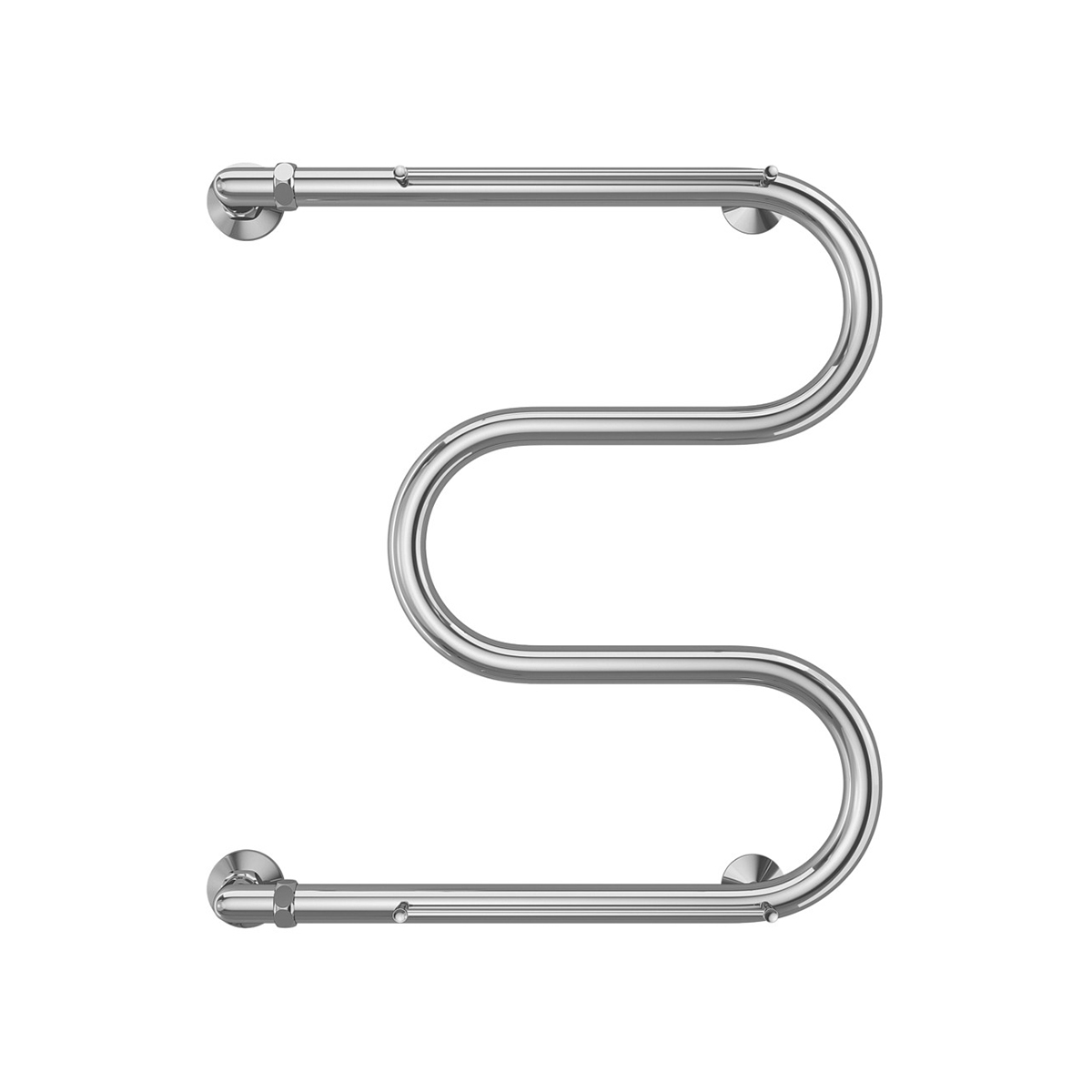 Полотенцесушитель водяной "aisi" м-образный с перекладиной 500*600 (хром) "terminus"